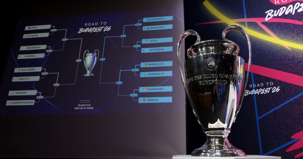 Se sortearon los octavos de final de la Champions League 2026: Manchester City enfrentará a Real Madrid
