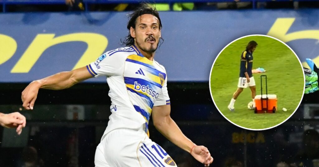 El precalentamiento de Cavani con un heladerita que causó controversia en Boca: la dura crítica de un histórico