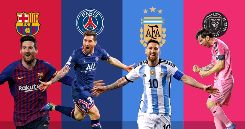 Los 900 goles de Messi: la infografía que detalla cada una de las anotaciones en sus equipos y con qué parte del cuerpo convirtió