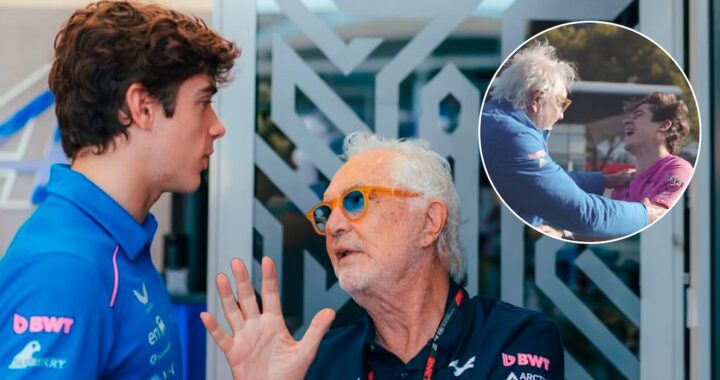 Colapinto y Briatore intercambian bromas tras apoyo en clasificación del GP China