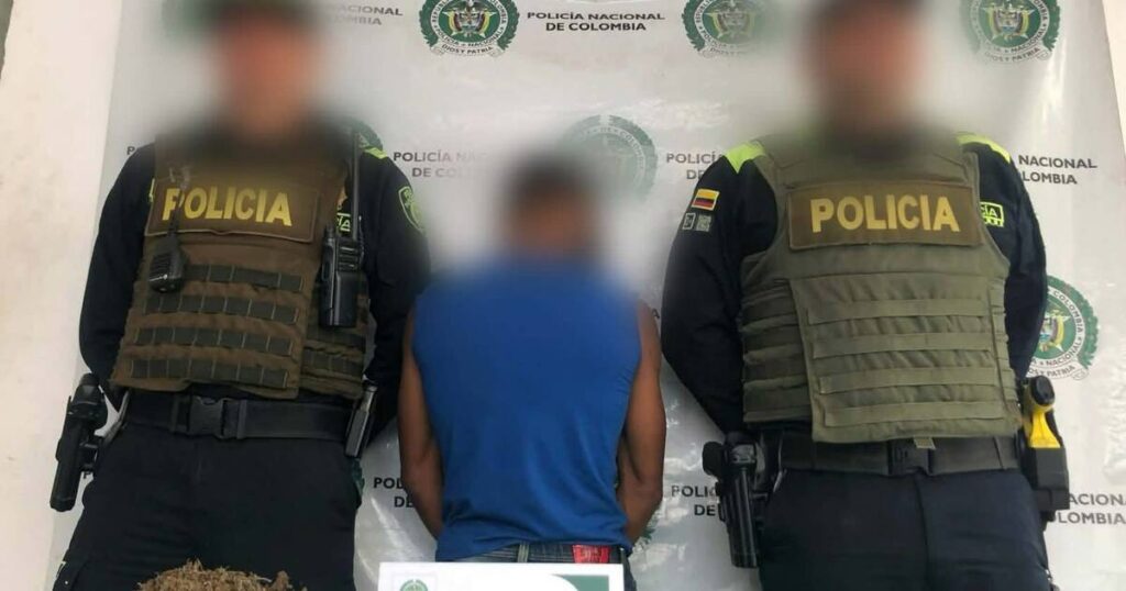 Capturan a alias ‘Pascualito’ cerca a una iglesia en Arjona con estupefacientes
