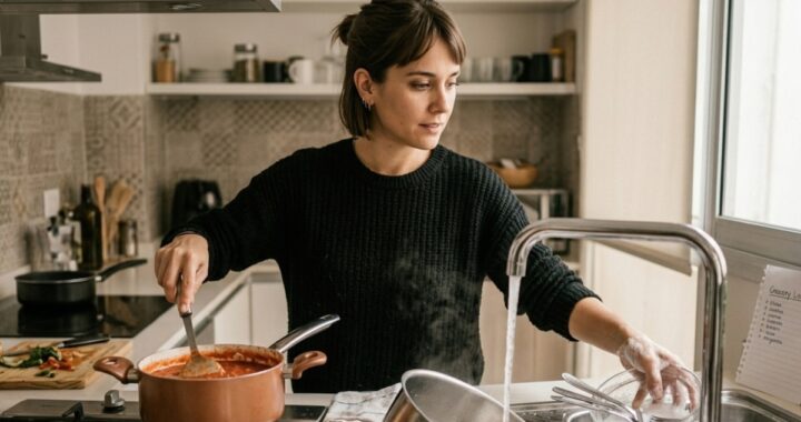 Lavar platos mientras cocinás: ¿orden obsesivo o estrategia contra la ansiedad?