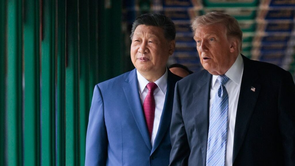 Trump y Xi Jinping en una reunión de alto nivel en Pekín.