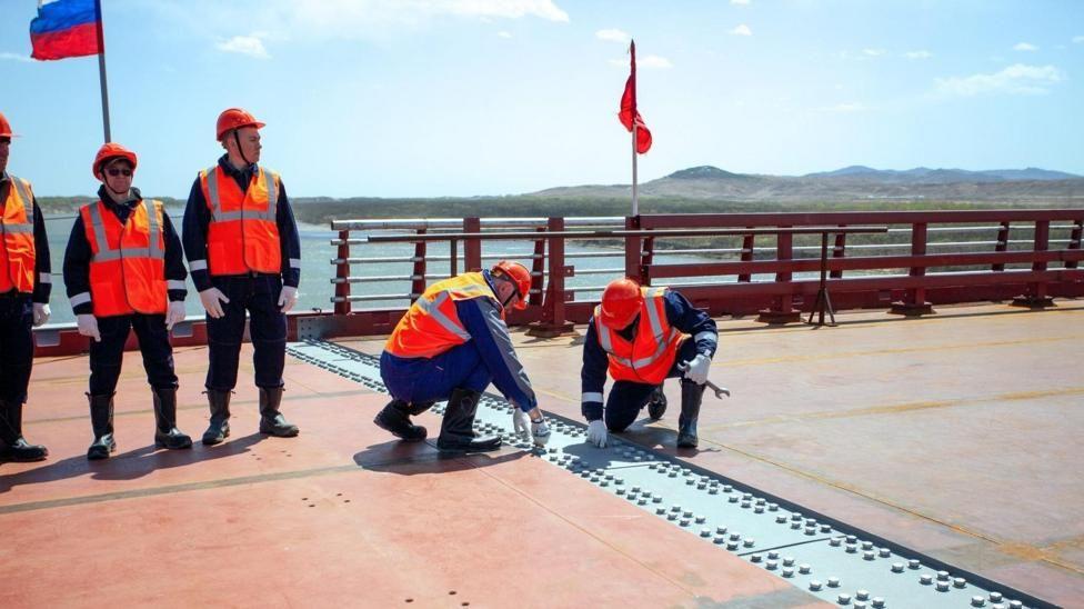 Imágenes de satélite del nuevo puente que une Corea del Norte y Rusia sobre el río Tumen