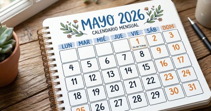 El calendario de mayo 2026 para imprimir en papel