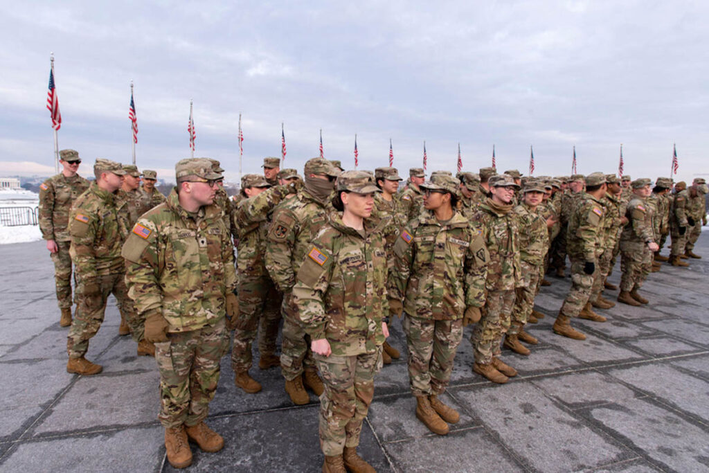 Imagen de soldados estadounidenses en una base militar en Polonia