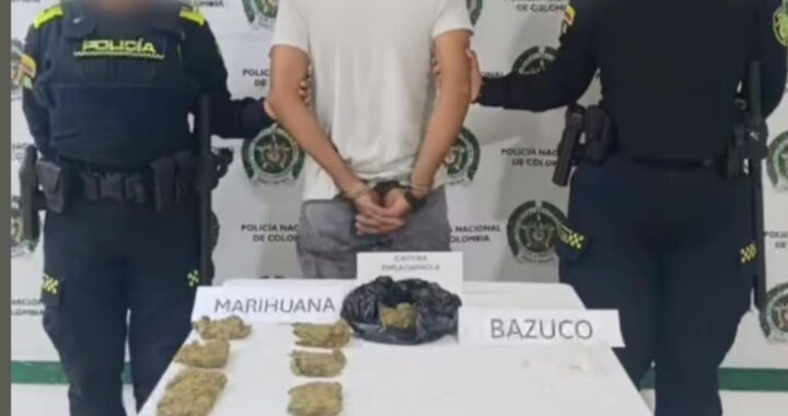 Capturan a alias el Flaco con drogas en Talaigua Nuevo