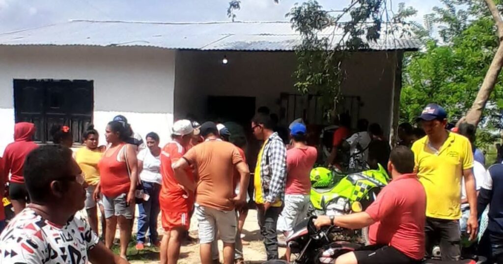 Escena del crimen en vivienda del barrio La Paz Santa Ana con cuerpos de Emanuel y Dayana