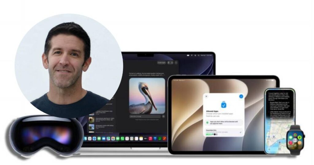 Interfaz de Siri con Apple Intelligence en iPhone mostrando chatbot y Dynamic Island