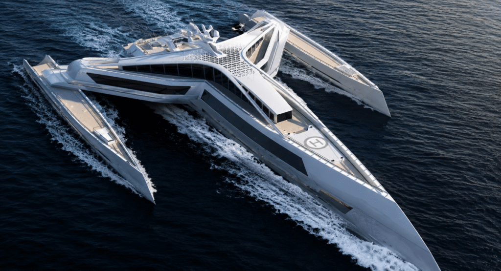 Así es el megayate futurista inspirado en Star Wars: parece una nave imperial