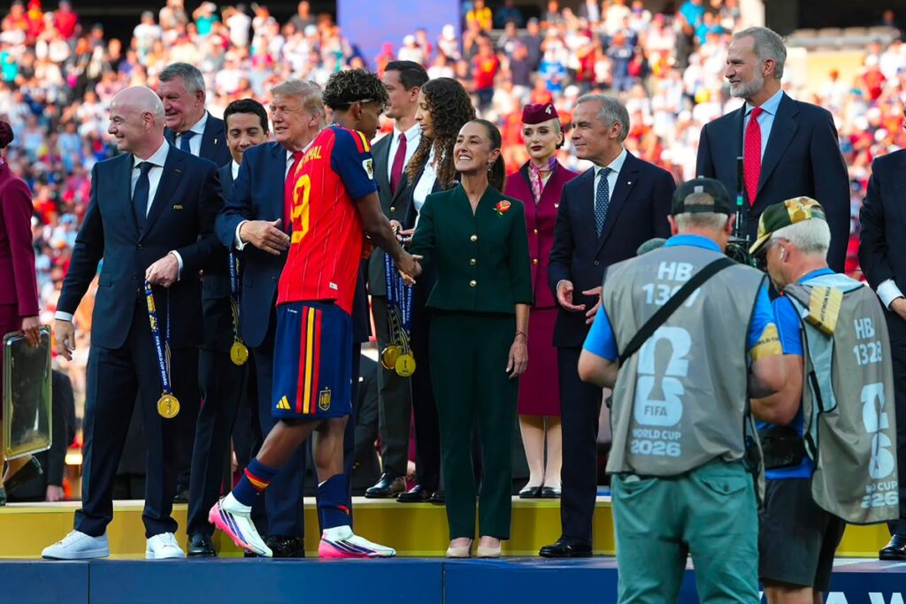 Claudia Sheinbaum felicita a España por conquistar la Copa Mundial 2026, y a México por ser la “mejor sede”