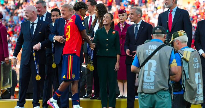 Claudia Sheinbaum felicita a España por conquistar la Copa Mundial 2026, y a México por ser la “mejor sede”