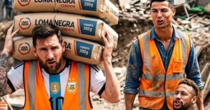 Humor a la española: los videos virales que muestran a Messi y a la selección como trabajadores de obra